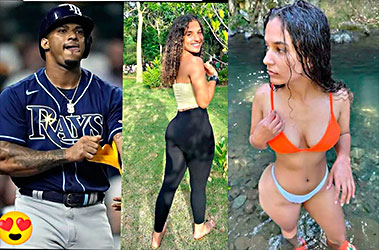 Wander Franco se da cuenta que Pamela Infante le pegas los cachos