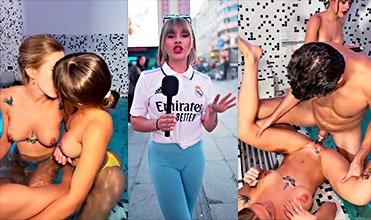 La Comunicadora Española Carolina Quizo un Trio