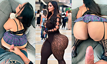 🍑 La colegiala Gracie Bon lo hace venirse muy rapido