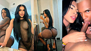 Un Maricón Y Darlyn Castillo mamando guebo duro