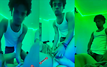 Pareja dominicana grabada cantando rico