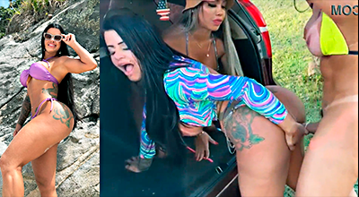 Pamella es destrozada por dos transexuales muy intensos