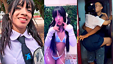 Vídeo porno de la bebé Korina follando con el conductor de Uber