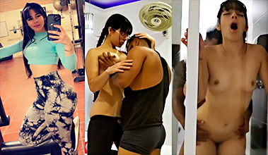 Su entrenador se folla a Karolayn después de sus rutinas