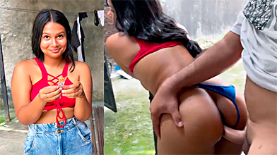 Ofrece dinero a la vecina para que se la folle a lo perrito