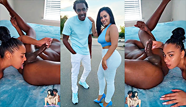 un beso negro realmente terrible hasta sacar todo su semen