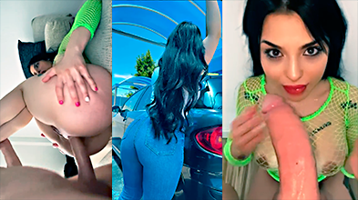 Ay ya no puedo más dice la española Nadja reventándose el ano