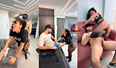 Hace todo lo posible para ganar con el disfraz de Harley Quinn en Carnaval