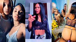 Angélica dominicana La De Los Gallos Cantando con una Lesbiana