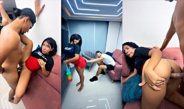 El pervertido de la casa se pone intenso hasta que logra follar a Génesis