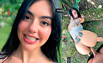 Iris Rodríguez lo folla increíblemente al aire libre