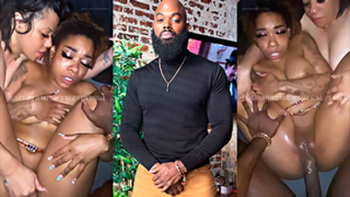 El negro de polla grande Justin Howard follando en un trío anal