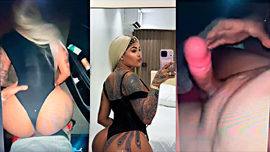 Mami Kim dice: Maldita sea, vas a conseguir mi leche, papá.