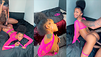 Una chica de 18 años practica sexo intenso con un hombre negro