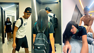 Juliana y su hermanastro se juntan para follar profundo