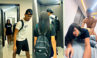 Juliana y su hermanastro se juntan para follar profundo