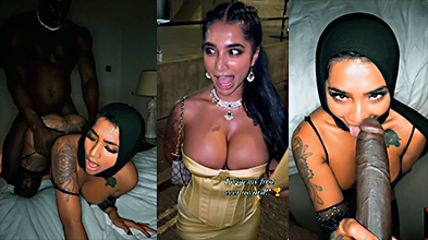 Yasmina Khan suda mientras se folla la enorme polla de Jax Slayher