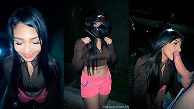 Biker lo pilla pero ya se había corrido dentro de Nastya Rivera